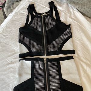 NWT ASOS Matching Set Black and White